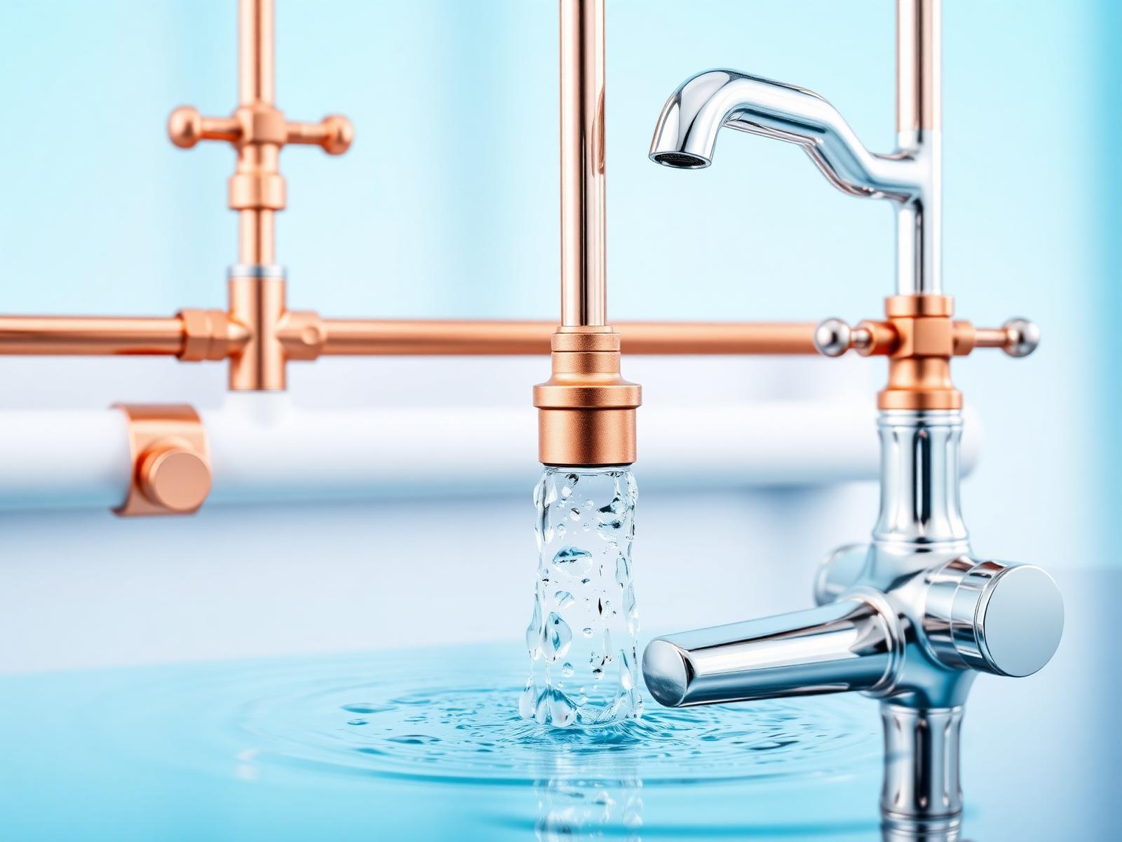 Professional plumbing pipes and fittings used by A & A Plumbing and Drain Cleaning